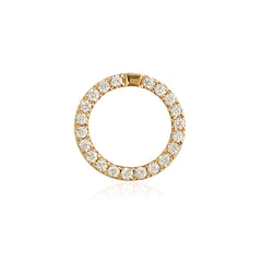 Circle Diamond Openable Clasp