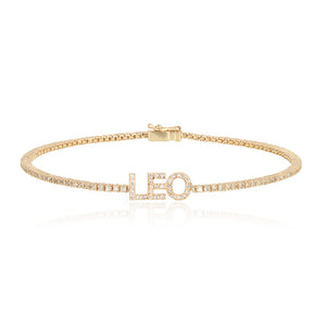 Pave Name Thin Tennis Bracelet