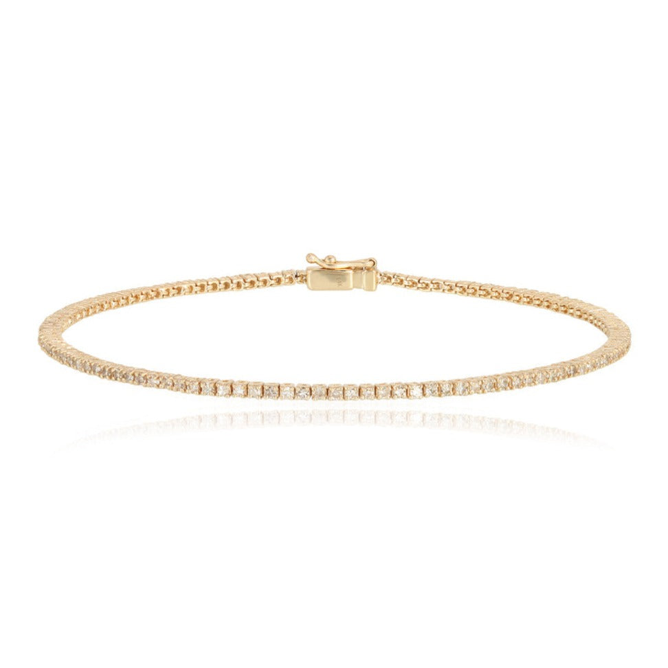 Thin Classic Diamond Tennis Bracelet