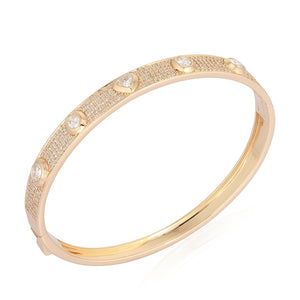 Thick Pave Multi Shape Bangle