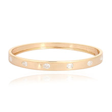Load image into Gallery viewer, Multi Shape Inlay Diamond Bangle
