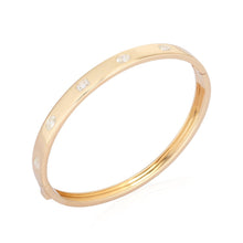 Load image into Gallery viewer, Multi Shape Inlay Diamond Bangle
