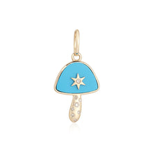 Load image into Gallery viewer, Stone Mushroom Center Star Charm
