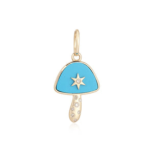 Stone Mushroom Center Star Charm