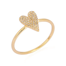 Load image into Gallery viewer, Pave Heart Ring
