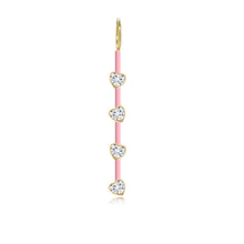 Load image into Gallery viewer, Four Diamonds Enamel Bar Charm
