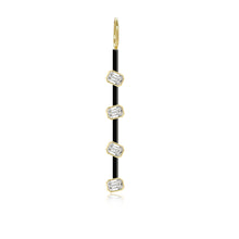 Load image into Gallery viewer, Four Diamonds Enamel Bar Charm
