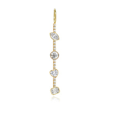 Load image into Gallery viewer, Four Diamonds Pave Bar Charm
