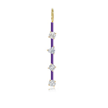 Load image into Gallery viewer, Four Diamonds Enamel Bar Charm
