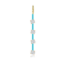 Load image into Gallery viewer, Four Diamonds Enamel Bar Charm
