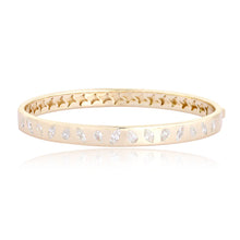 Load image into Gallery viewer, Inlay Solitaire Marquise and Pear Diamond Bangle
