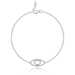 Medium Evil Eye Cutout Bracelet