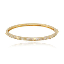 Load image into Gallery viewer, Medium Pave with Spikes Bangle

