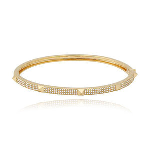 Medium Pave with Spikes Bangle