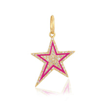 Load image into Gallery viewer, Pave and Enamel Star Charm
