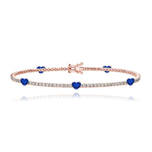 Load image into Gallery viewer, Multi Shape Gemstone Tennis Bracelet

