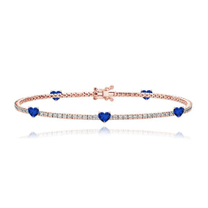 Multi Shape Gemstone Tennis Bracelet