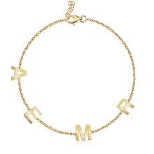 Load image into Gallery viewer, Multi Gold Initials Bracelet

