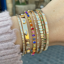 Load image into Gallery viewer, Multi Shape Rainbow Bangle
