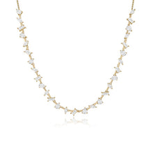 Load image into Gallery viewer, Multi Shape White Sapphire Necklace
