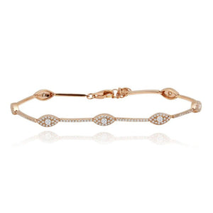 Multi Evil Eye Tennis Bracelet