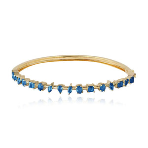 Multi Shape Gemstone Bangle