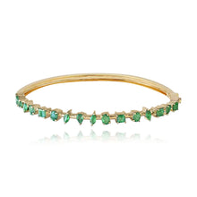 Load image into Gallery viewer, Multi Shape Gemstone Bangle
