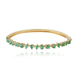 Multi Shape Gemstone Bangle