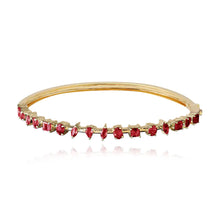 Load image into Gallery viewer, Multi Shape Gemstone Bangle
