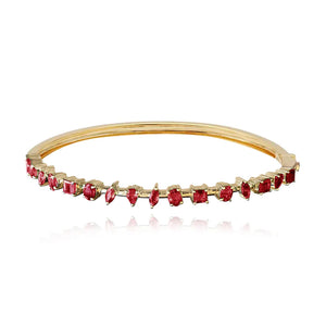 Multi Shape Gemstone Bangle