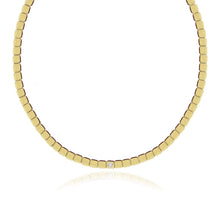Load image into Gallery viewer, Large Solitaire Golden Square Necklace
