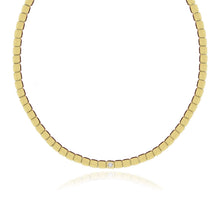 Load image into Gallery viewer, Large Solitaire Golden Square Necklace
