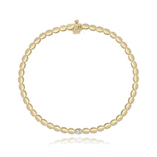 Load image into Gallery viewer, Solitaire Oval Diamond Golden Bracelet

