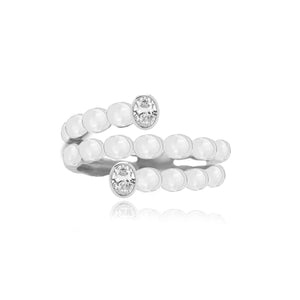 Oval Swirl Golden Ring