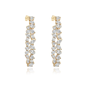 Oval Multi Shape Diamond Hoops