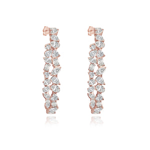 Oval Multi Shape Diamond Hoops