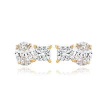 Load image into Gallery viewer, Two-Diamond Stud Earring
