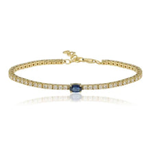 Load image into Gallery viewer, Oval Gemstone Tennis Bracelet
