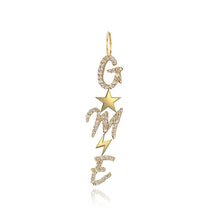 Load image into Gallery viewer, Gold Charms and Pave Initials Charm
