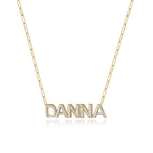 Load image into Gallery viewer, Large Diamond Name Necklace
