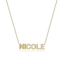 Load image into Gallery viewer, Large Diamond Name Necklace
