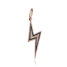 Load image into Gallery viewer, Pave and Enamel Lightning Bolt Charm
