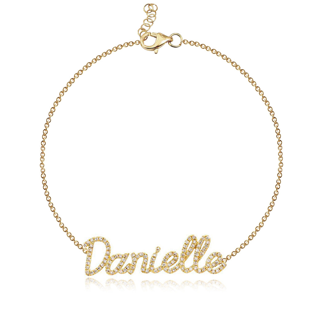 Pave Name Bracelet