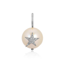 Load image into Gallery viewer, Pave Star on Pearl Charm
