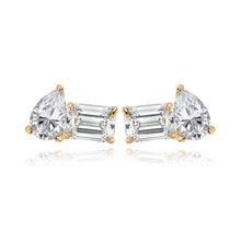Load image into Gallery viewer, Two-Diamond Stud Earring
