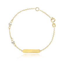 Load image into Gallery viewer, Pearls Girls Id Bracelet
