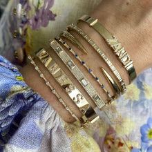 Load image into Gallery viewer, Diamond Letters Personalized Bangle

