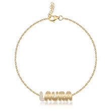 Load image into Gallery viewer, Personalized Pave and Gold Chain Bracelet
