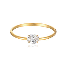 Load image into Gallery viewer, Petite Solitaire Diamond Ring
