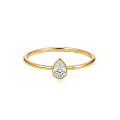 Petite Solitaire Diamond Ring